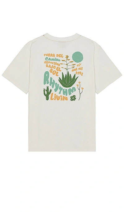 Shop Rhythm Desert Vintage T-shirt In 复古白色