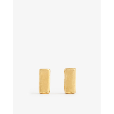 Shop Panconesi Womens Gold Pcubo Earrings