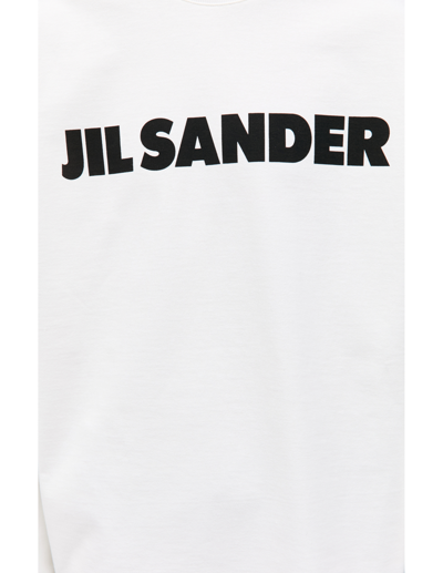 Shop Jil Sander Logo Printed Longsleeve In White