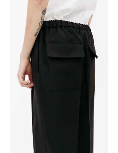 Shop Jil Sander Black Wool Trousers