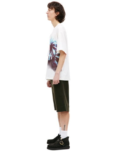 Shop Jil Sander White Printed T-shirt