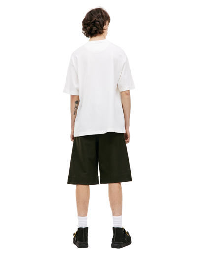 Jil Sander Graphic-print Cotton T-shirt In White