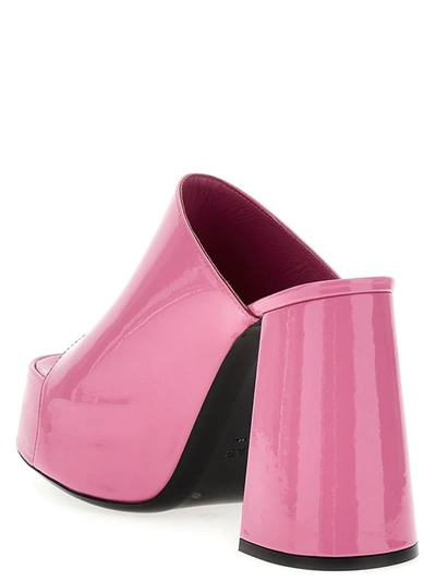 Shop By Far 'brad' Mules In Pink