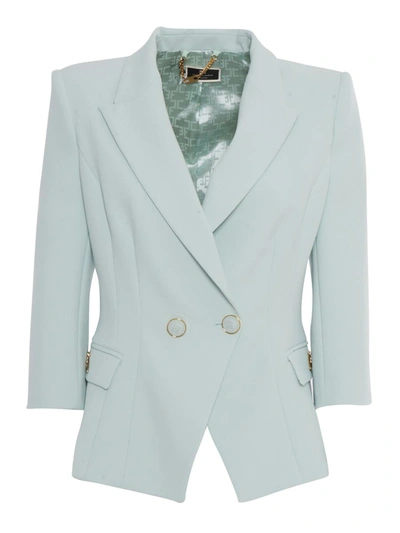 Shop Elisabetta Franchi Jacket In Blue