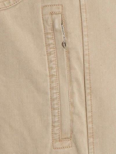 Fay Gancini Flip-lock Fastened Jacket In Brown