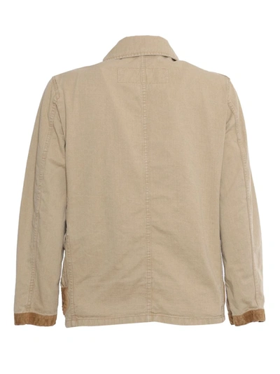 Fay Gancini Flip-lock Fastened Jacket In Brown