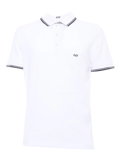 Shop Fay Polo In White