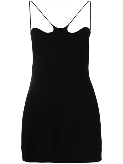 Monot Mônot Short Black Dress In Black