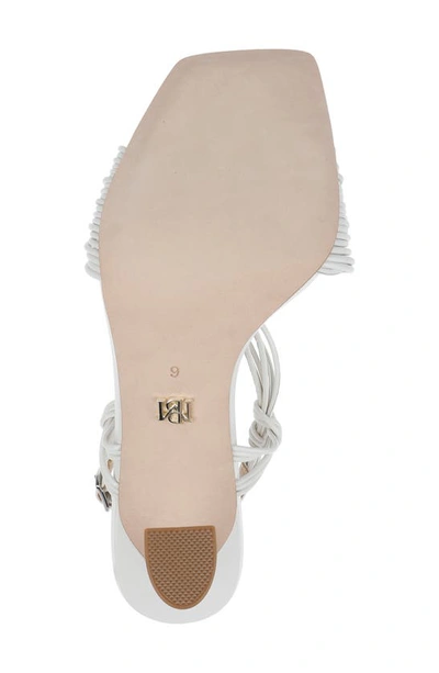 Shop Badgley Mischka Collection Carmine High Shine Slingback Sandal In Soft White