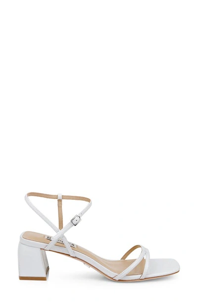 Shop Badgley Mischka Carlota Square Toe Sandal In Soft White