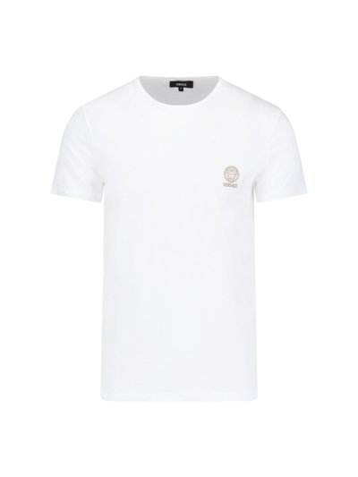 Shop Versace "medusa" Intimate T-shirt In White