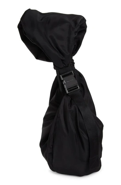 Shop Simone Rocha Big Bow Twill Messenger Bag In Black