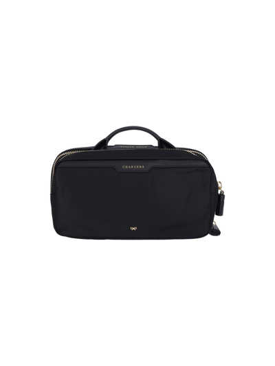Shop Anya Hindmarch 'home Office' Pouch In Black  