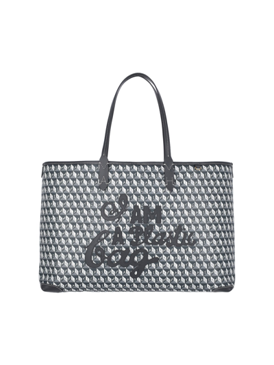Shop Anya Hindmarch 'i Am A Plastic Bag' Tote Bag In Gray