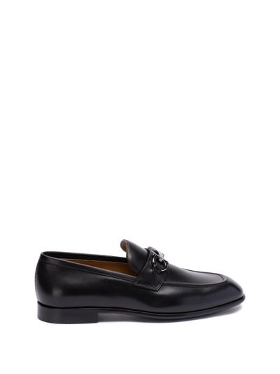 Shop Ferragamo `foster` Loafers In Black  