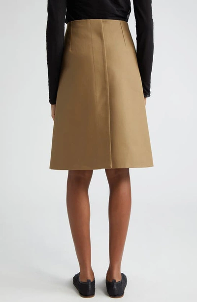 Shop Proenza Schouler Adele Cotton Twill Skirt In Drab