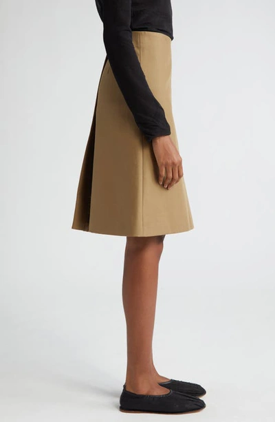 Shop Proenza Schouler Adele Cotton Twill Skirt In Drab