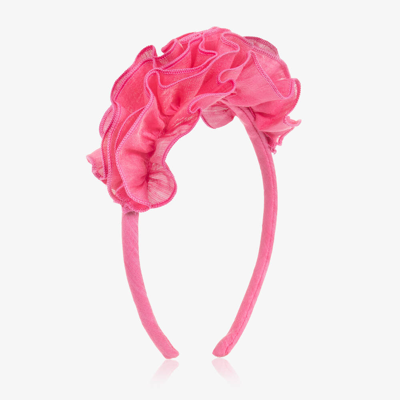 Shop Balloon Chic Girls Pink Ruffle Headband