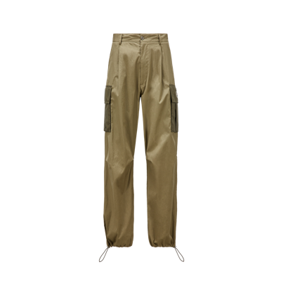Shop Moncler Collection Cargo Pants Green