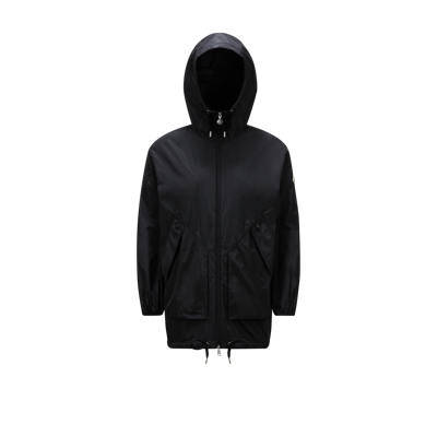 Shop Moncler Collection Melia Parka Jacket, Black, Size: 4