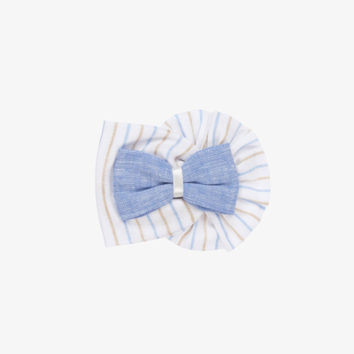 Shop Miranda Girls White & Blue Rosette Hairclip (11cm)