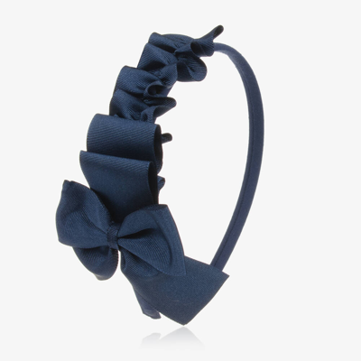 Shop Miranda Girls Navy Blue Grosgrain Ribbon Hairband