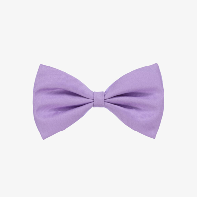 Shop Hucklebones London Girls Purple Bow Hair Clip (12cm)