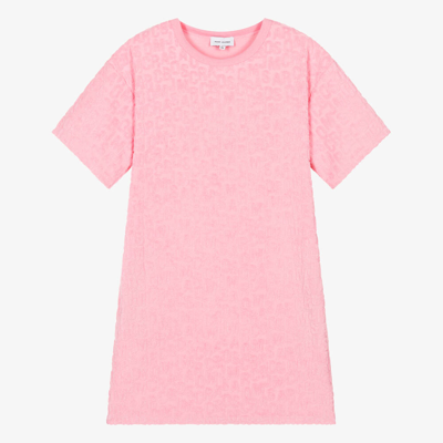 Shop Marc Jacobs Teen Girls Pink Cotton Towelling Dress