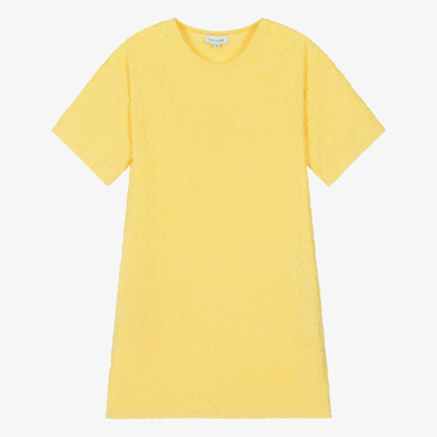 Shop Marc Jacobs Teen Girls Yellow Cotton Towelling Dress