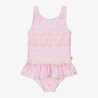 Shop Mitty James Girls Pink Shell Swimsuit (upf50+)