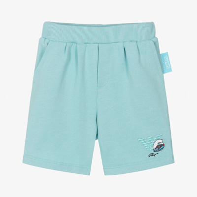 Shop Emporio Armani Baby Boys Blue Smurfs Cotton Shorts