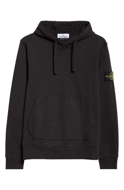 Shop Stone Island Felpa Pullover Hoodie In Black