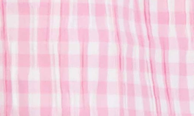 Shop Foxcroft Pandora Gingham Cotton Blend Button-up Shirt In Softshell Pink