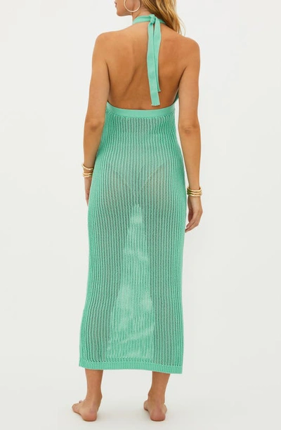 Shop Beach Riot Romee Halter Cover-up Dress In High Tide