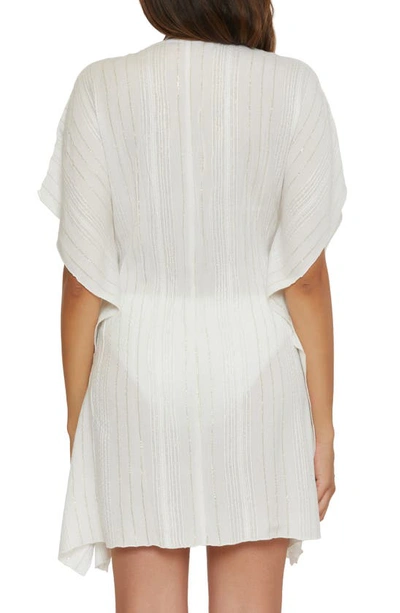 Shop Becca Radiance Woven Cover-up Tunic In White