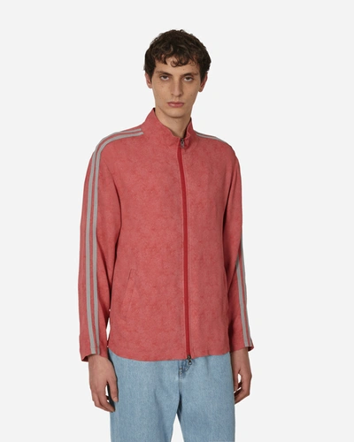 Shop Amomento High Neck Zip-up Jacket In Red