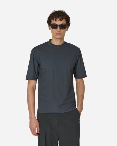 Shop Amomento Mock Neck T-shirt Charcoal In Black