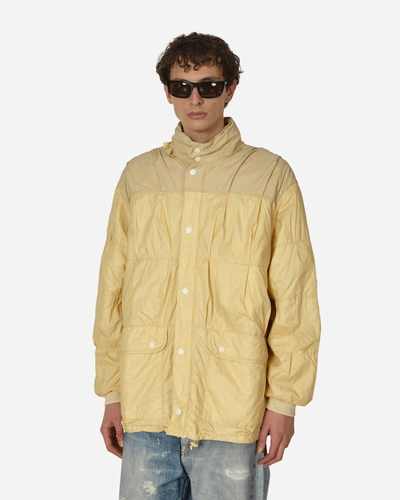 Shop Our Legacy Rubberized Nylon Exhaust Puffa Jacket Cream In Beige