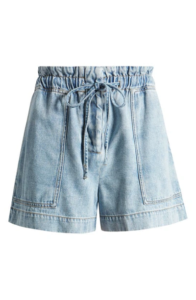 Rails Foster Paperbag Denim Shorts In Faded Indigo