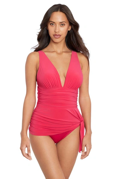 Shop Magicsuit Celine One-piece Swimsuit In Coral Rose