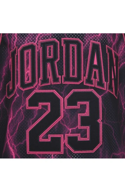 Shop Jordan Kids'  23 Basketball Jersey In Black Hyper Pink