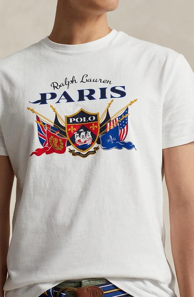 Shop Polo Ralph Lauren Graphic T-shirt In Classic Oxford White