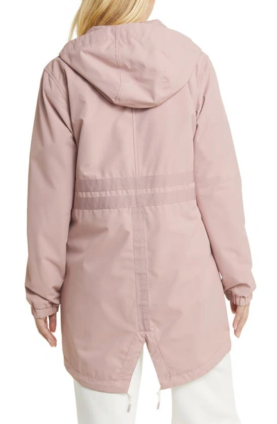 Shop Picture Organic Clothing Geraldeen Water Repellent Hooded Jacket In Woodrose