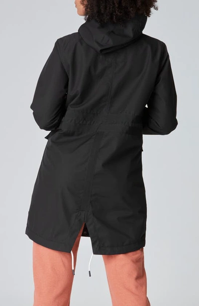 Shop Picture Organic Clothing Geraldeen Water Repellent Hooded Jacket In Black