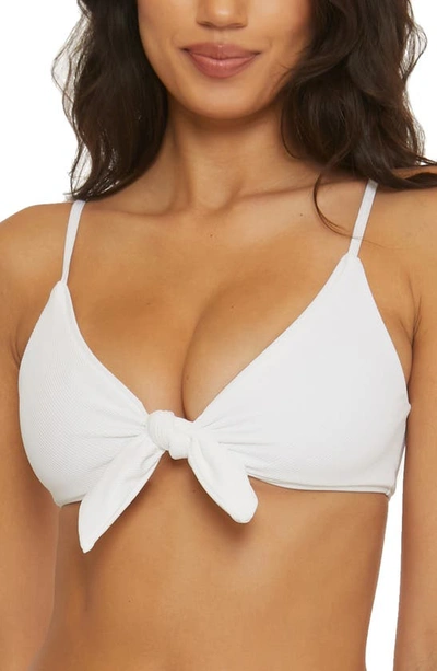 Shop Becca Modern Edge Bikini Top In White