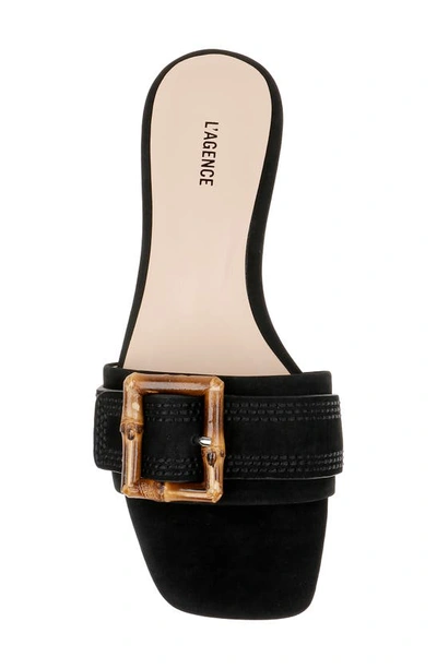 Shop L Agence Aurelie Slide Sandal In Black