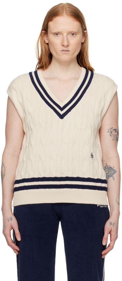 Shop Sporty And Rich Off-white Prince Edition Vest In Cream