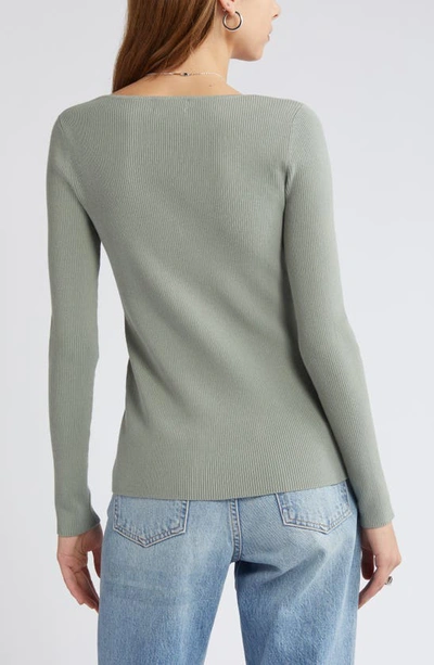 Open Edit Luxe Sculpt Cardigan In Green Halo