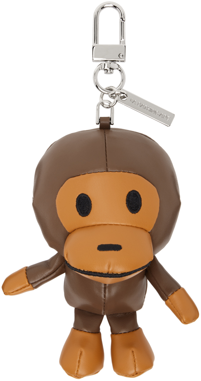 Shop Bape Brown Baby Milo Plush Doll Keychain