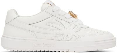 Shop Palm Angels White Palm Beach University Sneakers